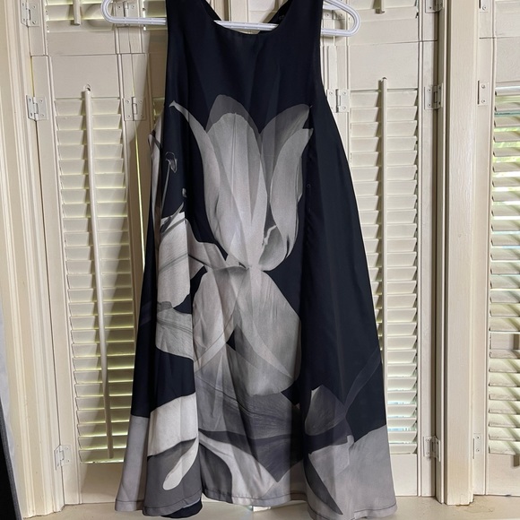 Black Floral Dress - Picture 1 of 2